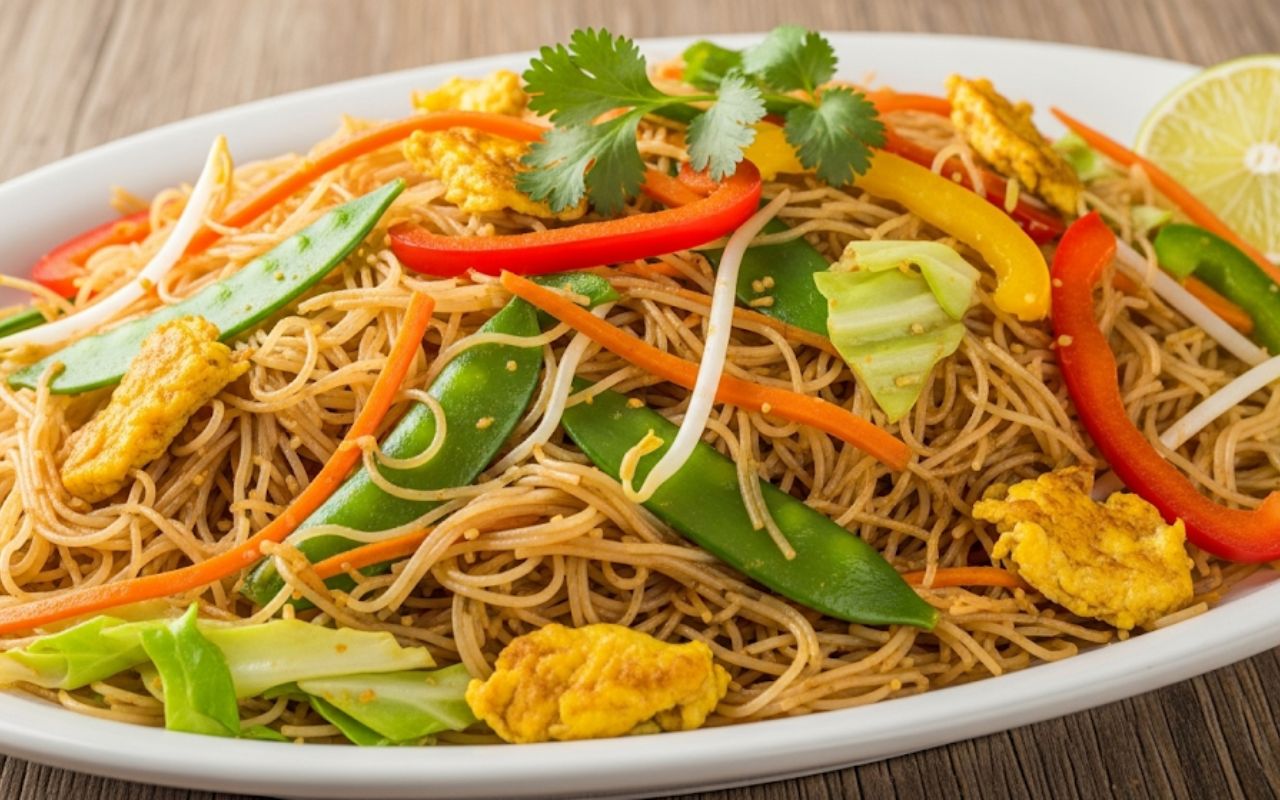 Bún Xào Singapore Chay – Hương Vị Quốc Tế Độc Đáo