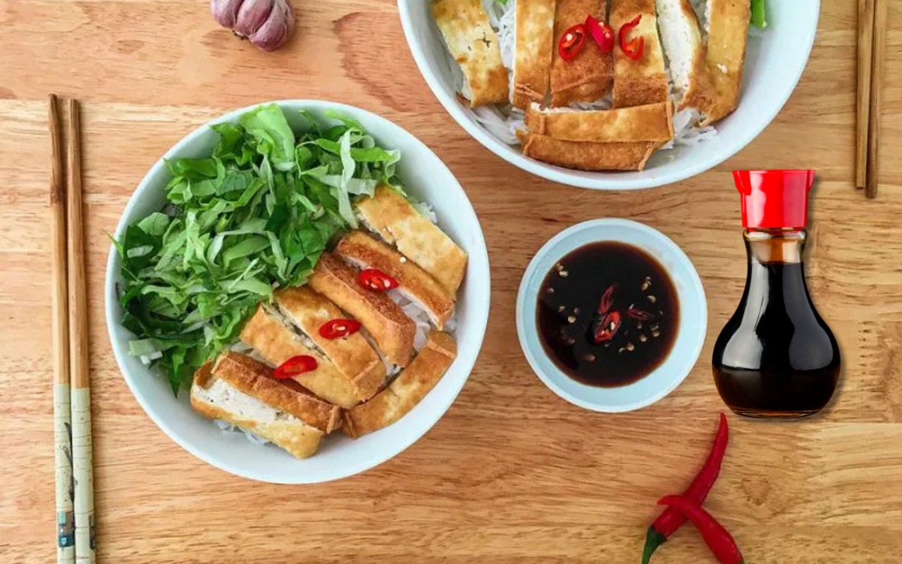 Bún Nước Tương Chay – Món Bún Thanh Đạm Đậm Đà Nước Tương