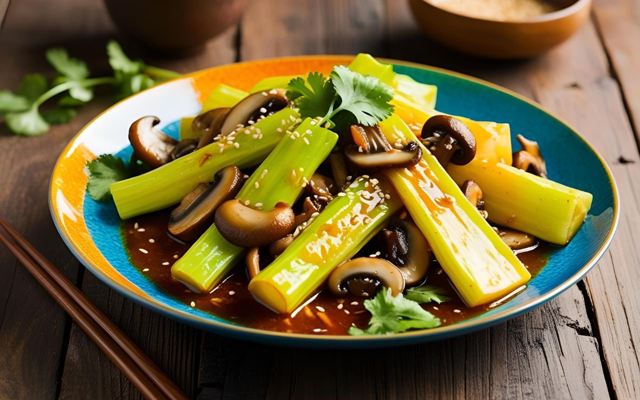 Su su xào nấm hương – món ăn chay đơn giản