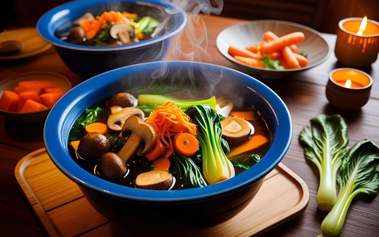 Lẩu Miso Chay Đậm Đà và Đầy Đủ Hương Vị