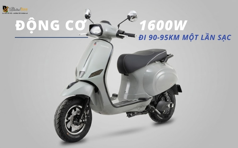 Động cơ ESPERO Classic Plus 1600W, đi 90-95km một lần sạc