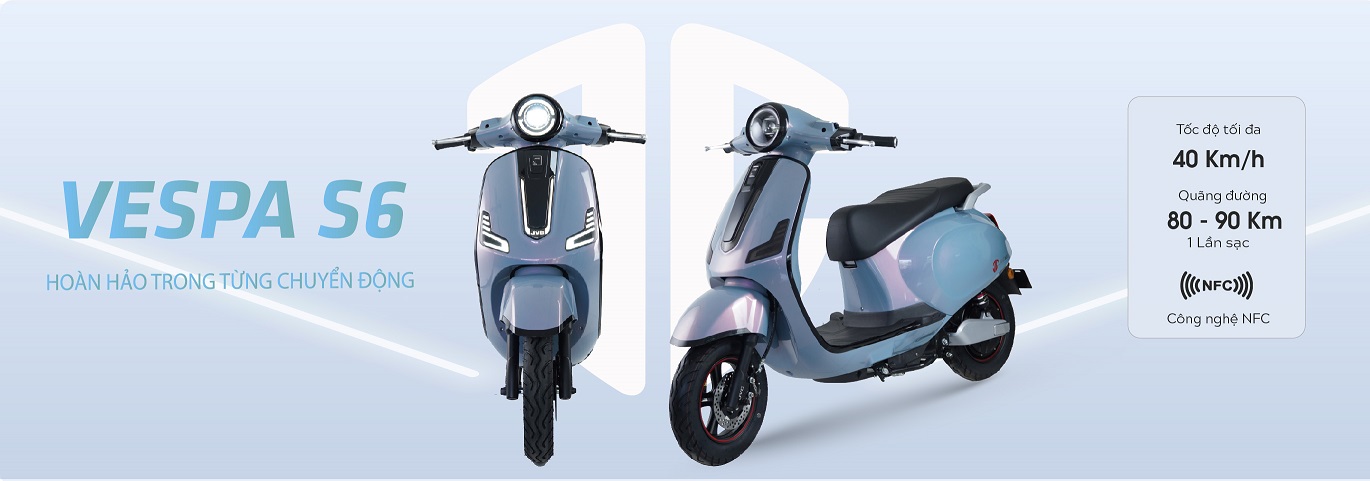 Tổng quan về xe máy điện Vespa JVC S6