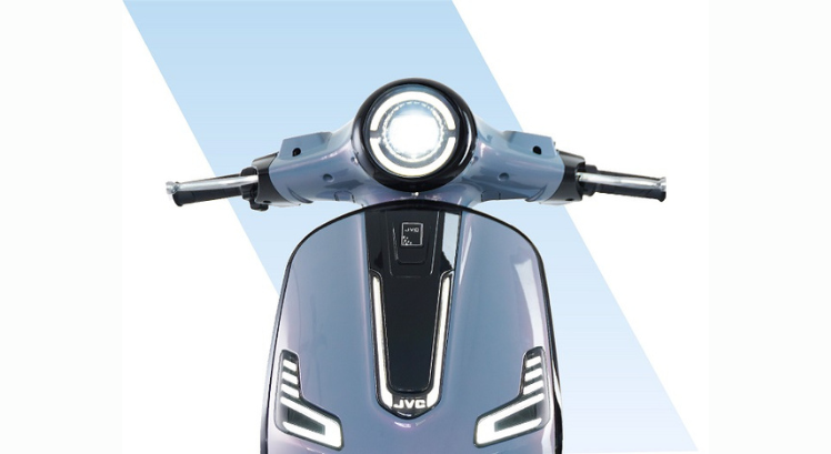 Đèn pha xe điện Vespa JVC S6 hình tròn cá tính và hiện đại