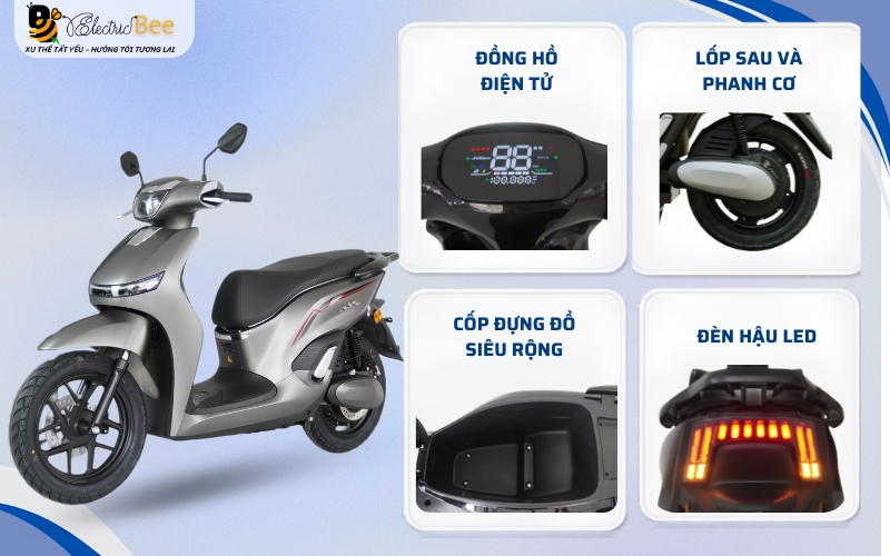 Các tính năng an toàn và công nghệ thông minh của xe điện JVC ZH
