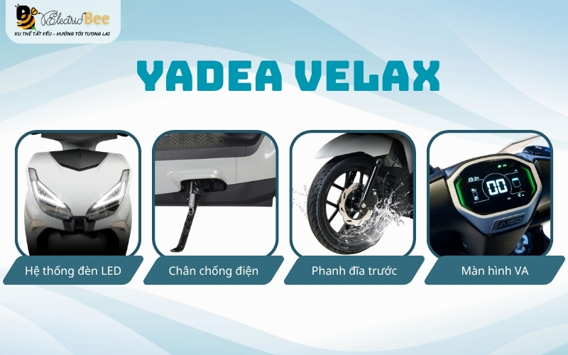 Các tính năng an toàn và công nghệ thông minh của xe điện YADEA VELAX