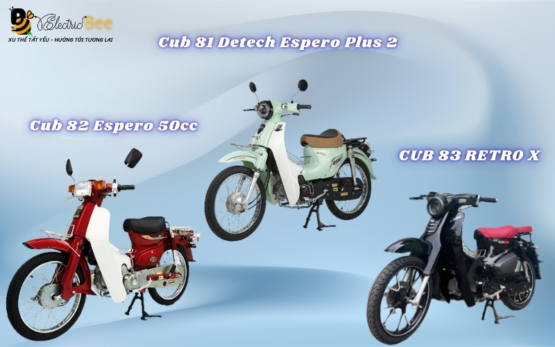 Giá Xe Cub 50cc Detech Espero Plus 2 Đèn Bi Cầu mới nhất 2026