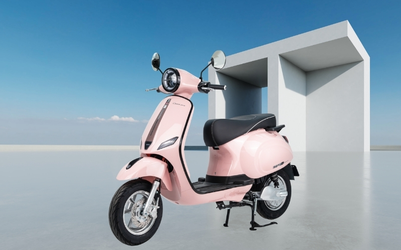 Xe điện Vespa Detech mang phong cách cổ điển, thanh lịch và tinh tế