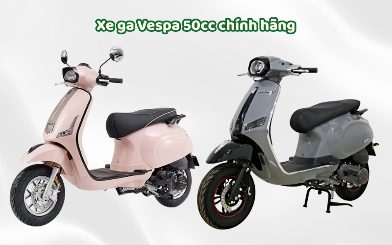 Xe ga Vespa 50cc là dòng xe tay ga phù hợp với học sinh, sinh viên