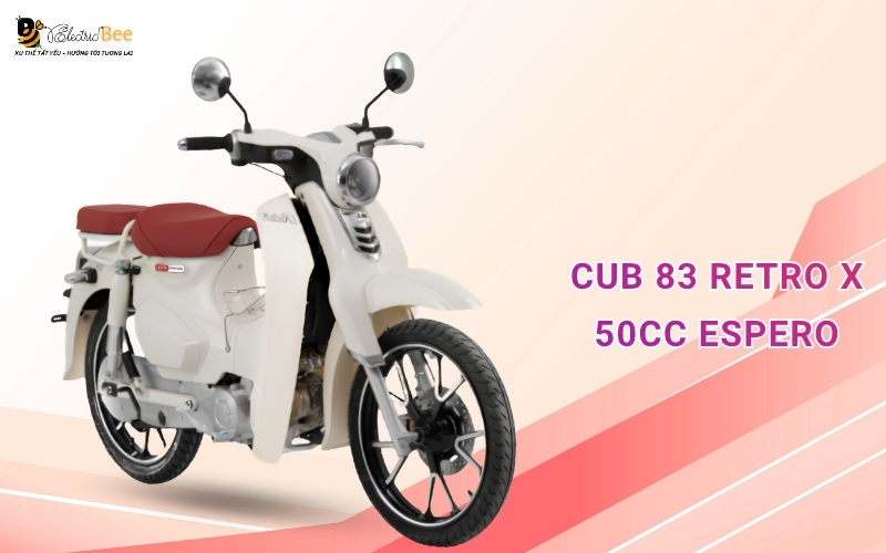 Xe Cub 83 RETRO X 50cc Espero cho nữ thiết kế retro cổ điển