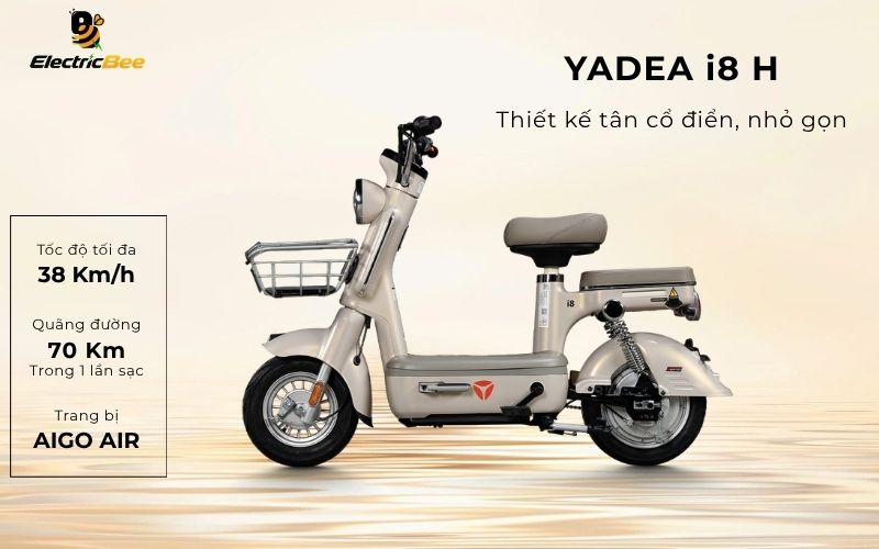 XE ĐIỆN YADEA i8 H – THIẾT KẾ TÂN CỔ ĐIỂN, NHỎ GỌN VÀ THÔNG MINH