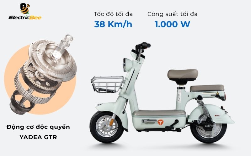 Xe điện YADEA i8 H động cơ độc quyền YADEA GTR