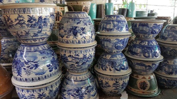 Chậu gốm sứ Bát Tràng và thông tin tổng quan