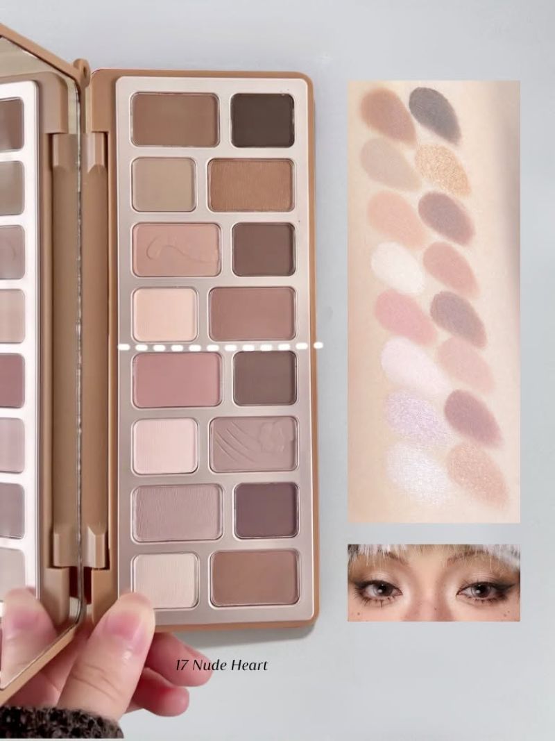 Cheeryep Eyeshadow Palette - 17 Nude Heart