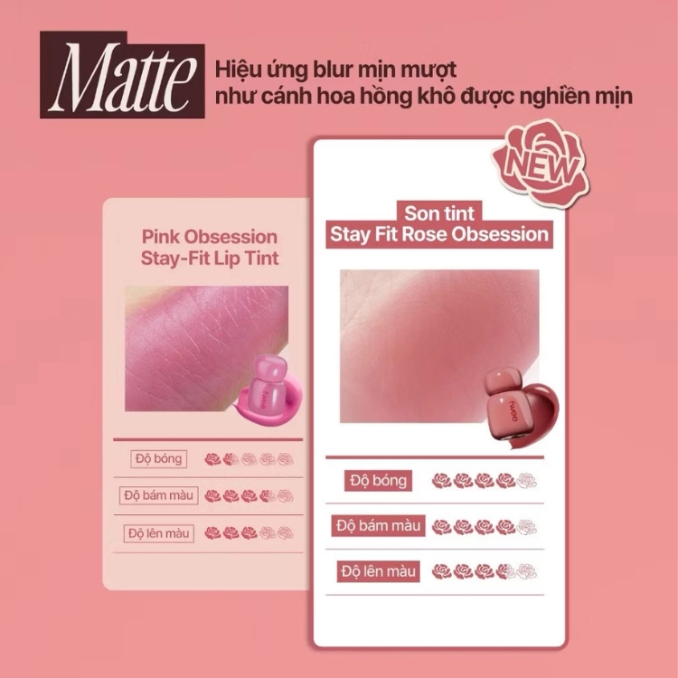 Fwee Rose Obsession Stay-Fit Lip Tint
