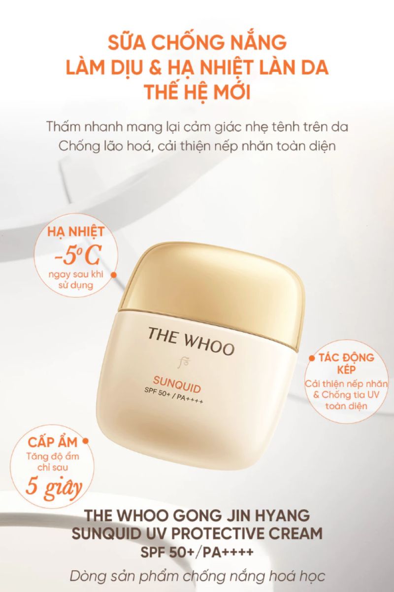 The Whoo Gongjinhyang Sunquid UV Protective Lotion