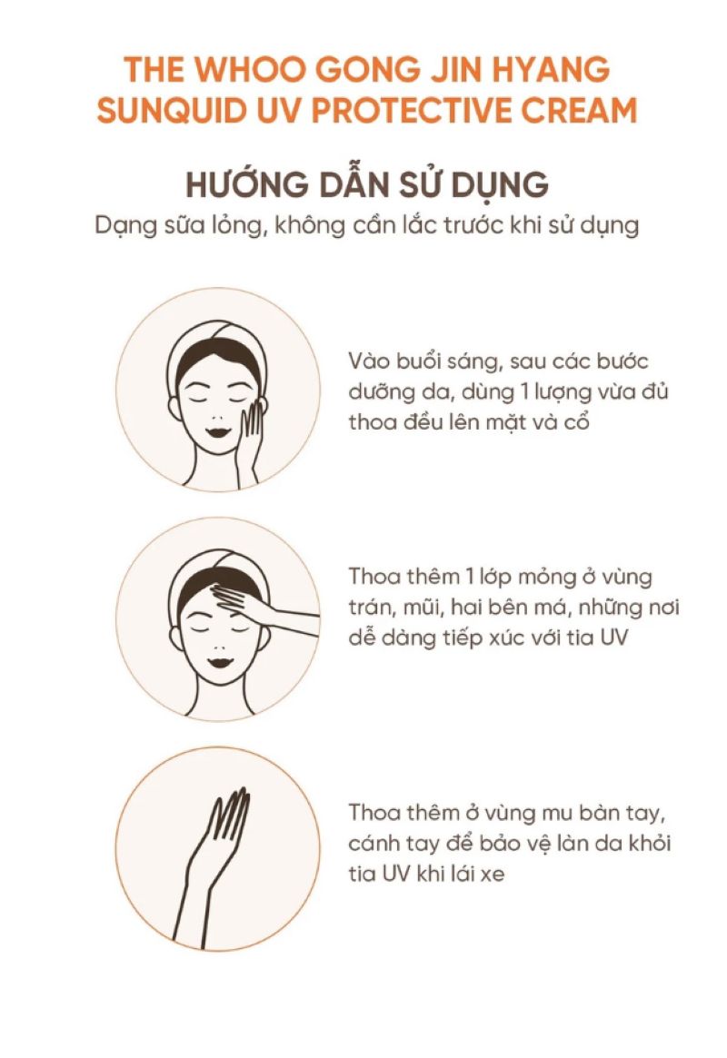 The Whoo Gongjinhyang Sunquid UV Protective Lotion