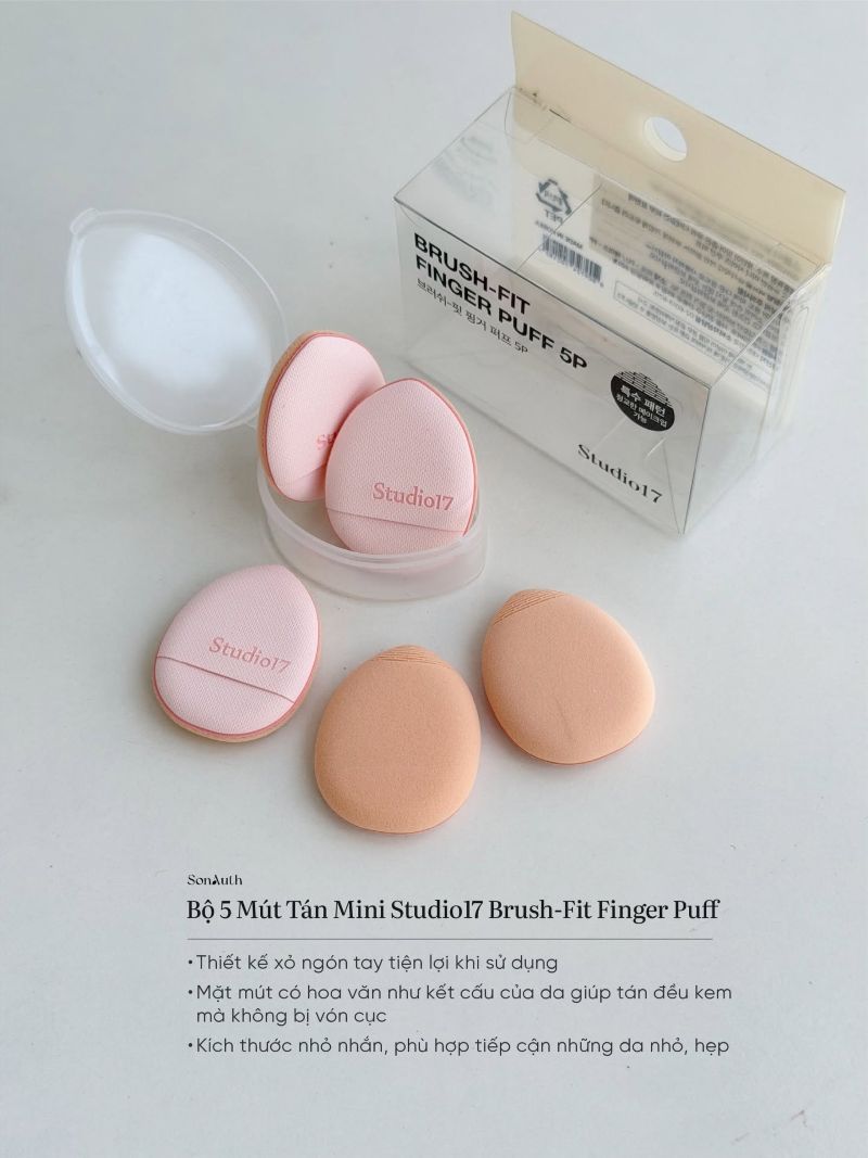 Studio17 Brush-Fit Finger Puff 5P
