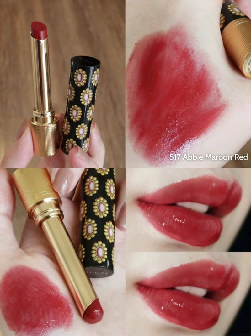Gucci 517 Abbie Maroon Red