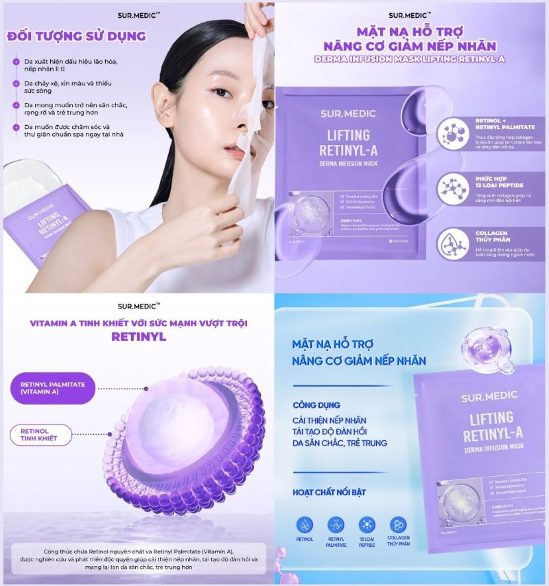 Sur.Medic Derma Infusion Mask - Lifting Retinyl-A