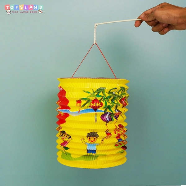 Đèn lồng Trung thu giấy màu vàng