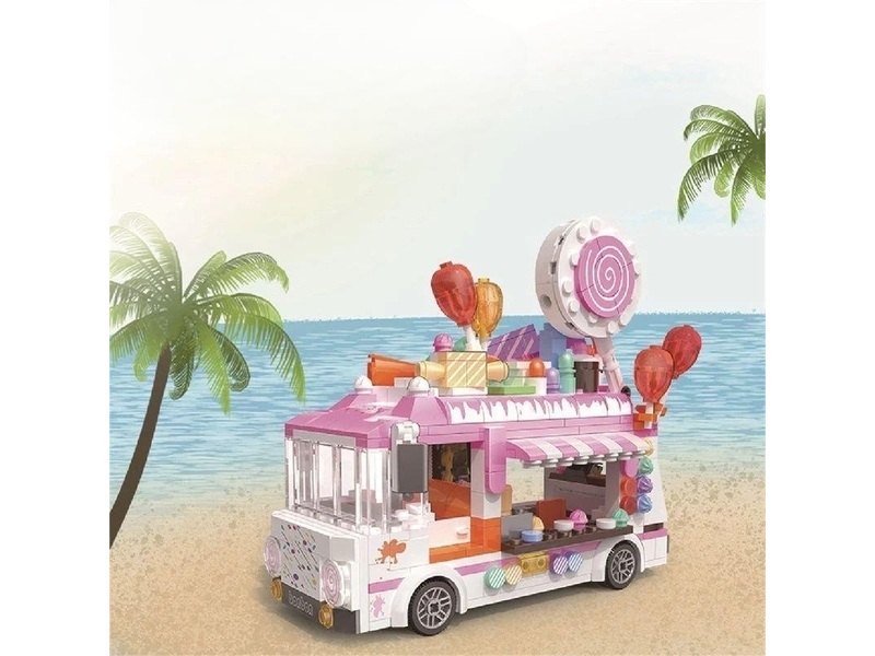 Hộp logo ráp xe kẹo lưu động 498 miếng zhe gao candy car bán chạy tại Toysland