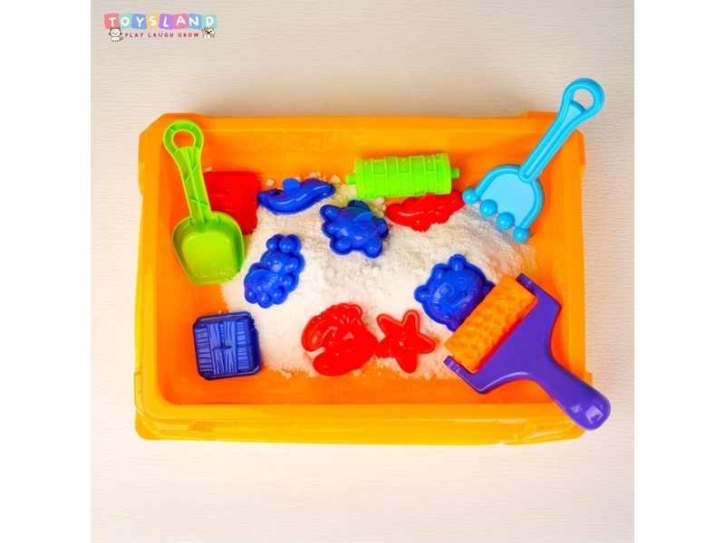 Hộp đất sét cát nặn thú biển Toysland gồm bộ xẻng, khuôn và cát an toàn cho bé