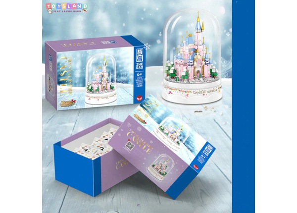 Hộp Logo ráp hộp nhạc lâu đài tuyết Toysland