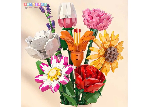 Hộp Logo ráp bông hoa