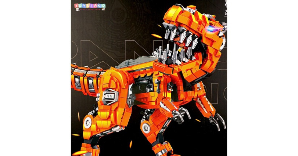 Hộp logo ráp khủng long đèn 2065 miếng của Toysland