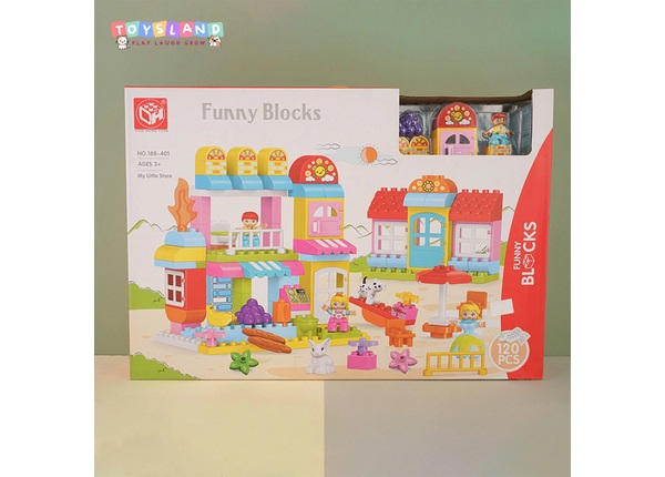 Hộp logo ráp cửa hàng 1 lầu Toysland