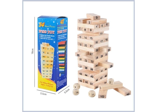 Hộp trò chơi rút gỗ màu Toysland