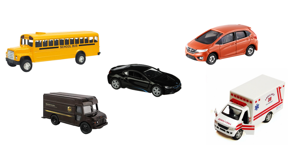 Đồ chơi mô hình xe ô tô, xe bus