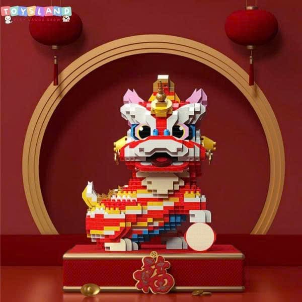 Bộ đồ chơi lắp ráp mô hình lân