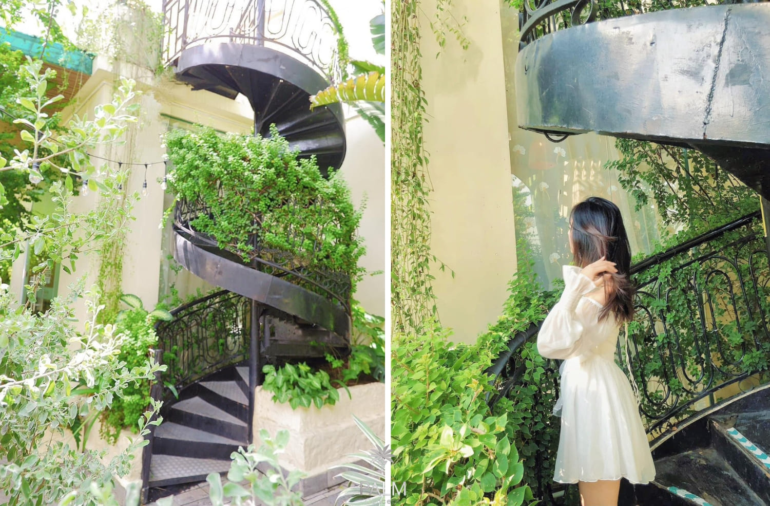 Cầu thang xoắn ốc nổi bật