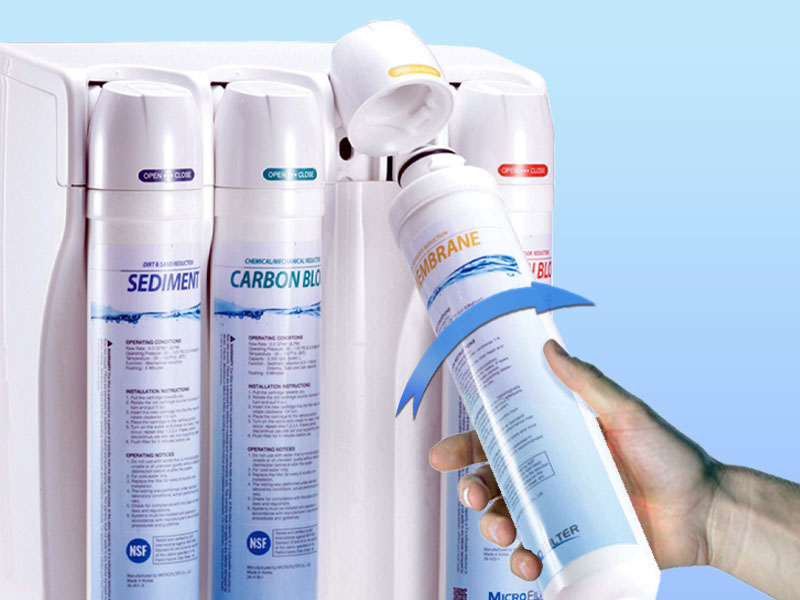 Bộ lọc máy lọc nước ChungHo M9 Undersink: Lõi lọc nguyên khối, thay thế nhanh, dễ dàng