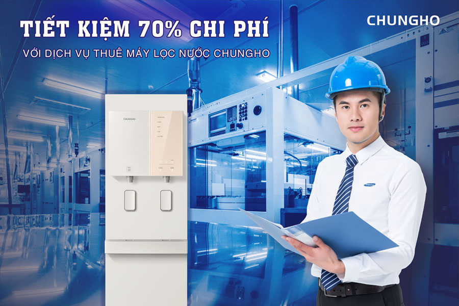 cho thuê máy lọc nước công nghiệp tiết kiệm chi phí ban đầu