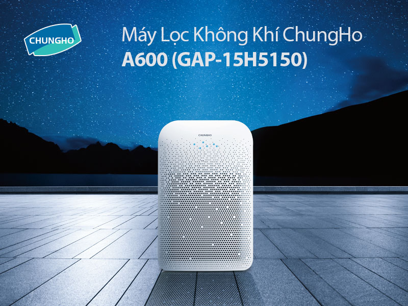 Máy lọc không khí ChungHo A600 - Màng lọc HEPA, cảm biến bụi mùi, giá tốt, cho phòng khách