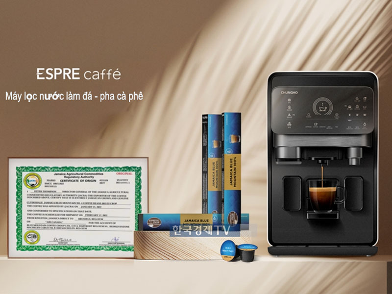 Máy lọc nước ChungHo Espre Caffe - Tích hợp pha cà phê, nước nóng lạnh, làm đá