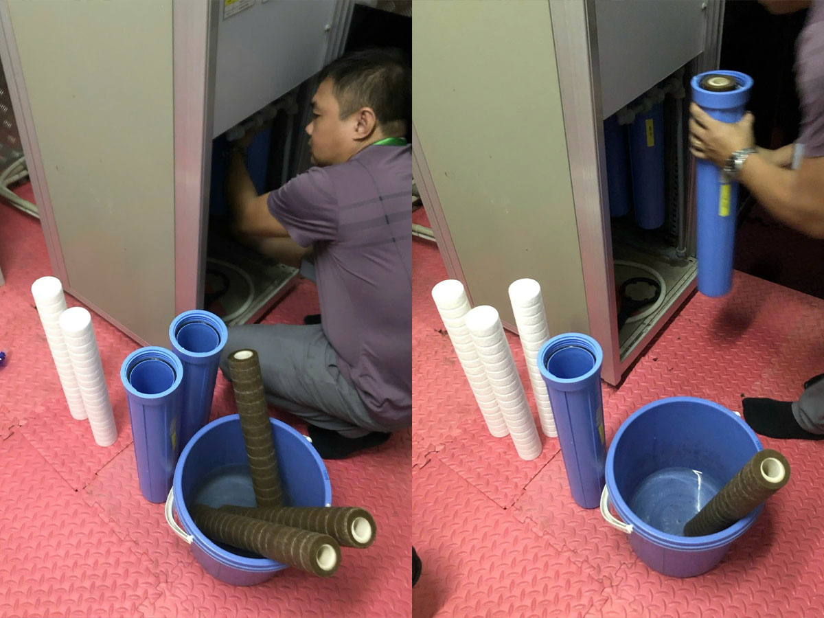 Máy lọc nước RO chất lượng tốt: Loại bỏ các tạp chất, kim loại nặng và vi khuẩn.