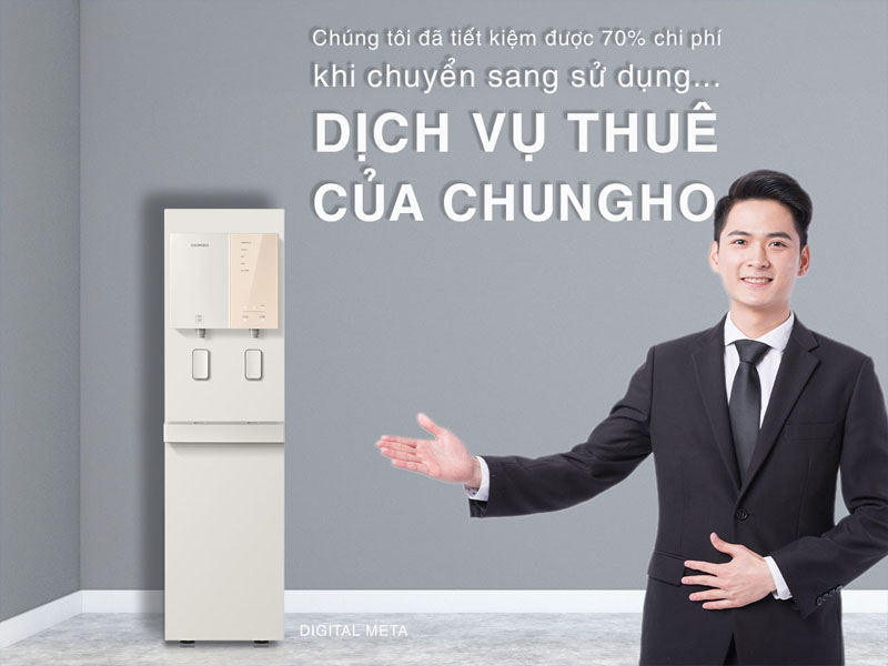 Lợi Ích Khi Thuê Máy Lọc Nước Nóng Lạnh ChungHo, tiết kiệm chi phí đầu tư ban đầu