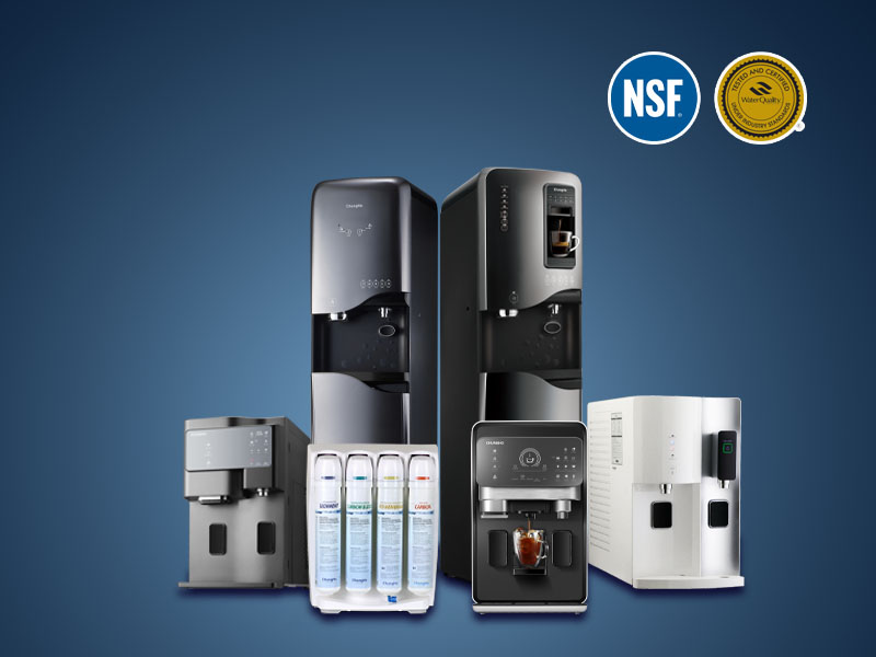 máy lọc nước uống gia đình ChungHo đạt nhiều chứng nhận quốc tế uy tín