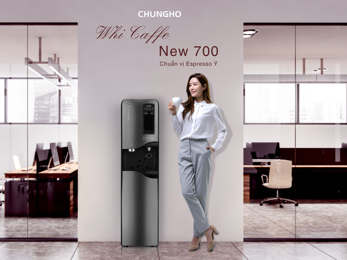Máy lọc nước văn phòng ChungHo - Đa chức năng: nước nóng, lạnh, thường, làm đá, pha cà phê
