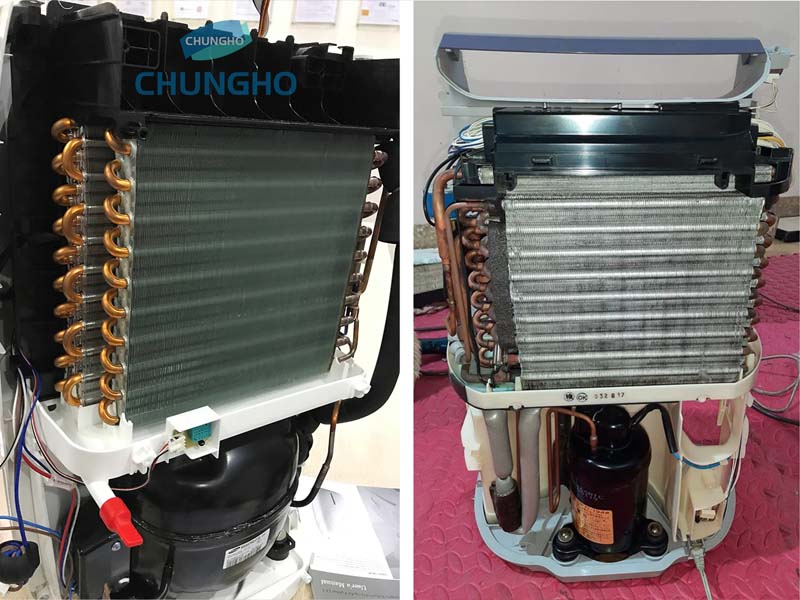 Dàn lạnh máy hút ẩm, chất liệu dàn lạnh, hiệu suất máy hút ẩm