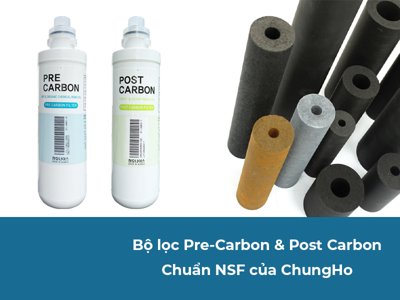 Than hoạt tính Calgon - Công nghệ lọc nước đỉnh cao trong máy lọc nước ChungHo