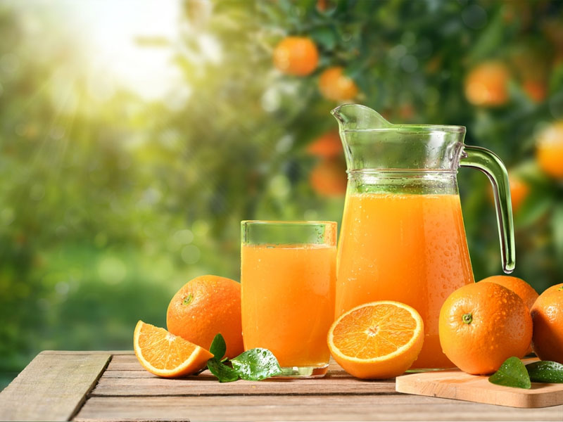 Ly nước cam tươi - Tăng cường đề kháng, làm đẹp da