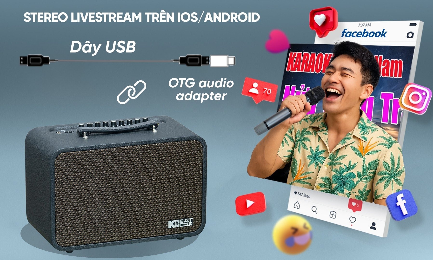 Karaoke Thả Ga, Livestream Dễ Dàng với Loa ACNOS SONCAMEDIA CS160 PRO