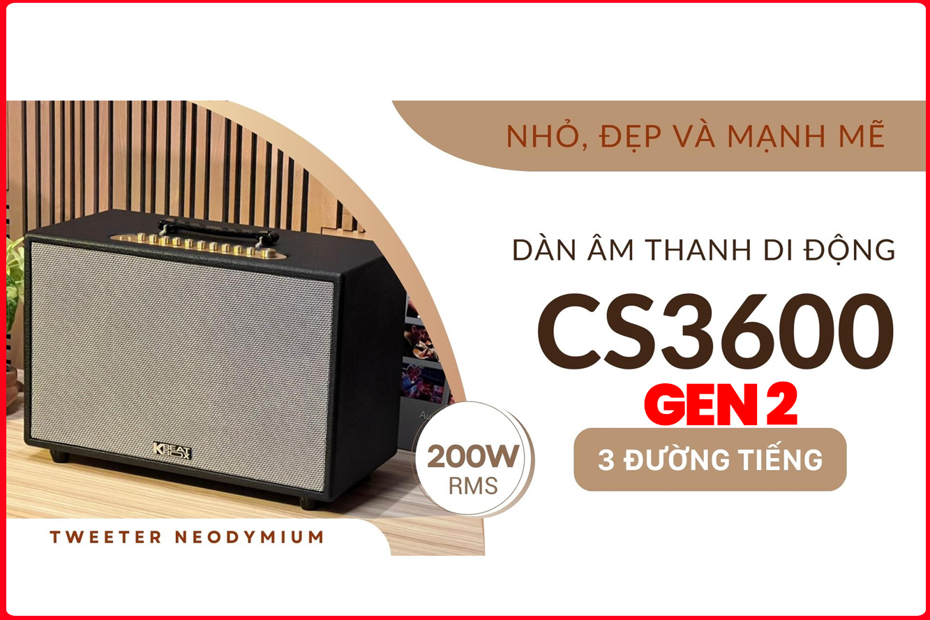 Loa ACNOS CS3600 Gen 2 - 3 đường tiếng