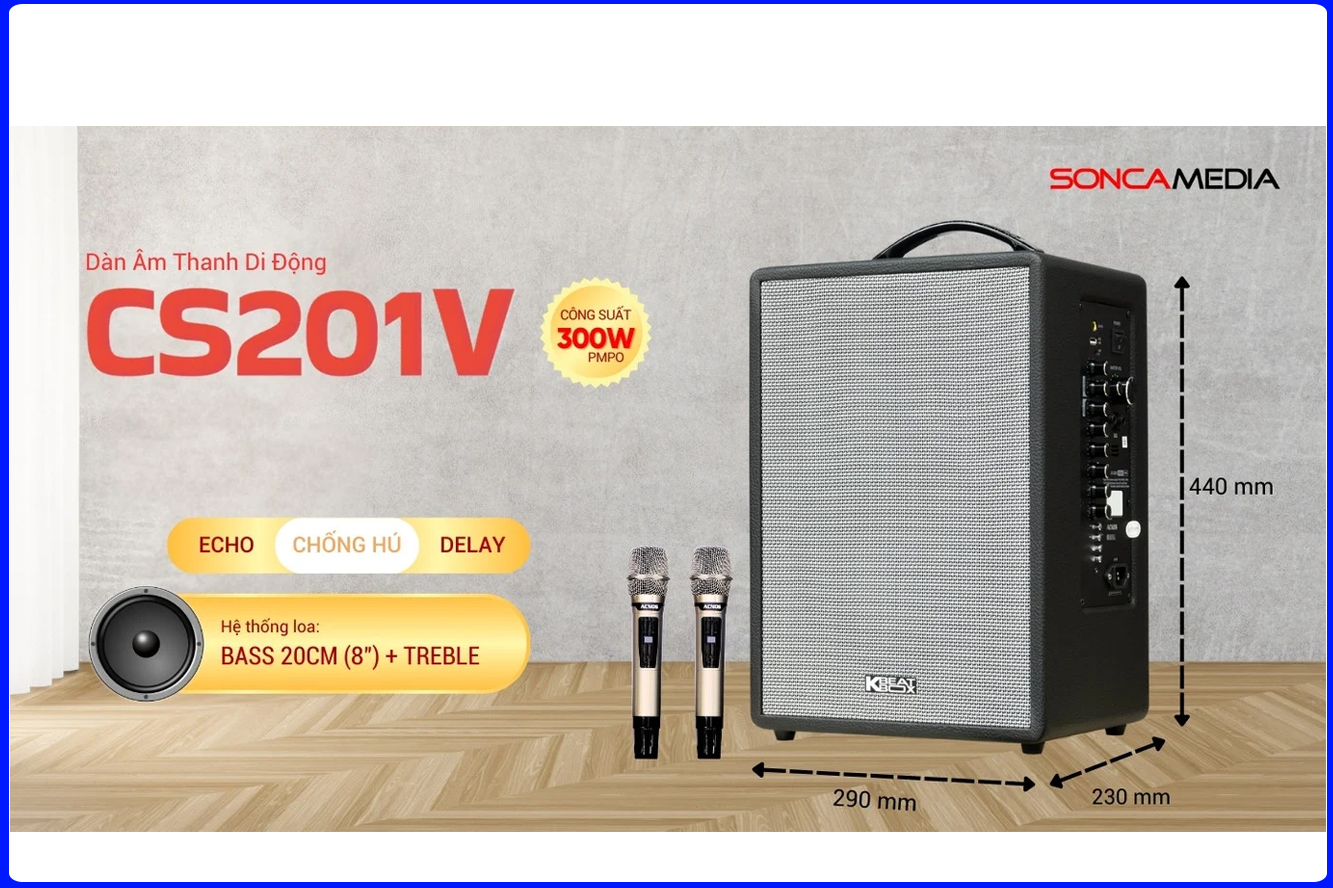 Loa Karaoke ACNOS CS201V