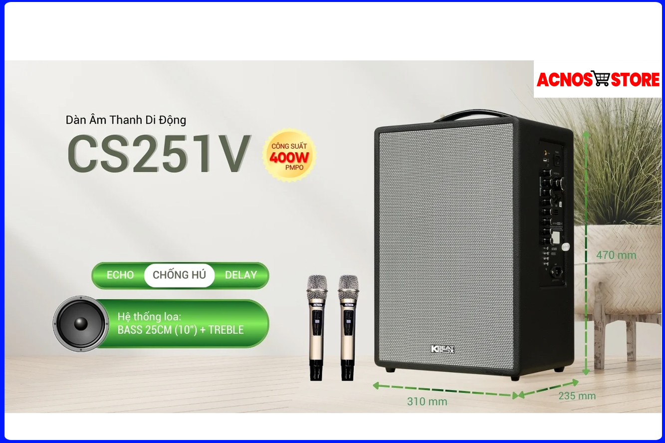 Loa Karaoke ACNOS CS251V