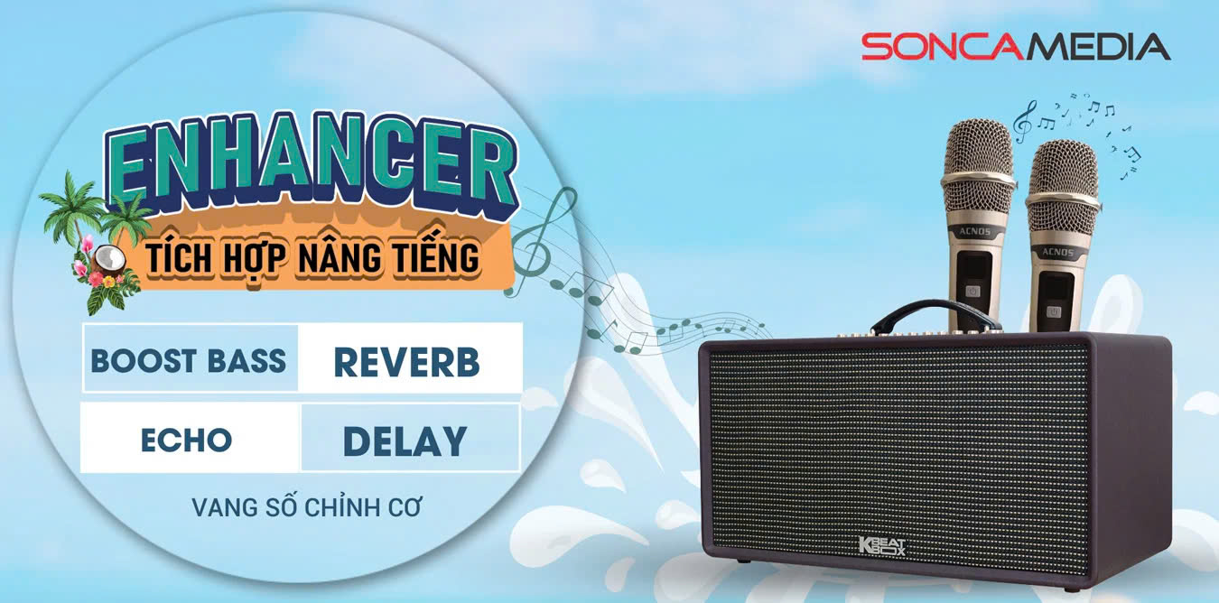 Loa Karaoke ACNOS FLAC 36 Công nghệ Bluetooth 5.0